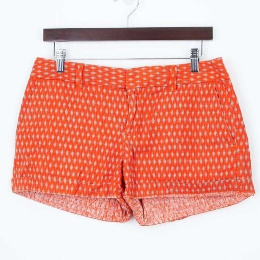 LOFT Orange Patterned Women's Shorts